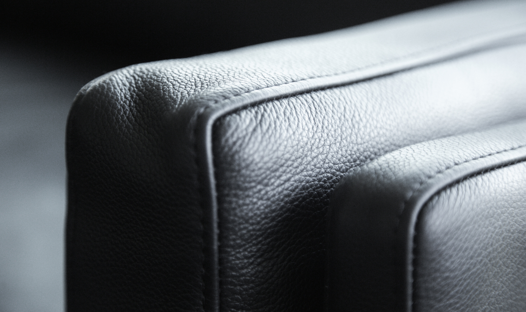 Fjords Endless 1-Seat Black Leather Upholstered Sofa Chair-jennifer furniture
