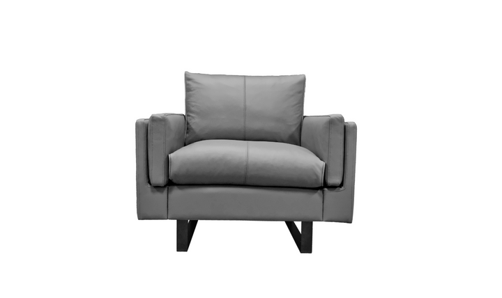 Fjords Endless 1-Seat Leather Upholstered Sofa Chair With Two Color Option