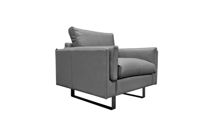 Fjords Endless 1-Seat Leather Upholstered Sofa Chair With Two Color Option