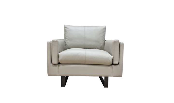 Fjords Endless 1-Seat Leather Upholstered Sofa Chair With Two Color Option-jennifer furniture
