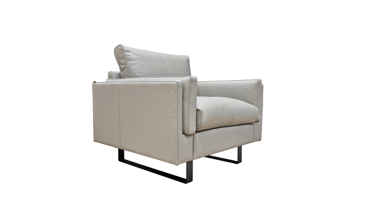 Fjords Endless 1-Seat Leather Upholstered Sofa Chair With Two Color Option-jennifer furniture