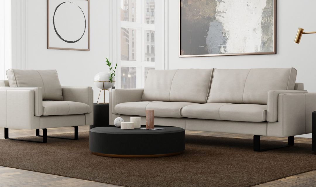Fjords Endless 3-Seater Leather Upholstered Sofa With Crisp Modern Design-jennifer furniture
