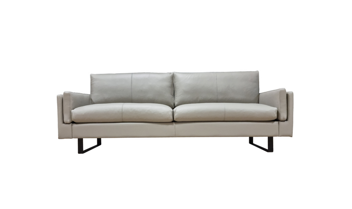 Fjords Endless 3-Seater Leather Upholstered Sofa With Crisp Modern Design