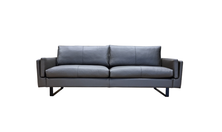 Fjords Endless 3-Seater Leather Upholstered Sofa With Two Color Options-jennifer furniture