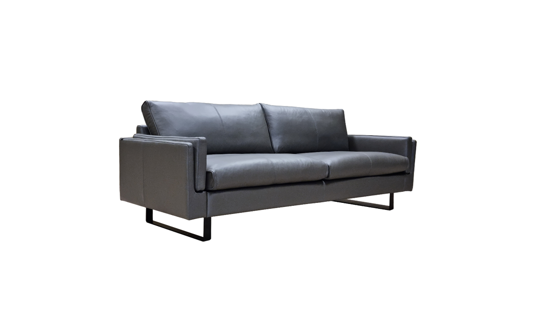 Fjords Endless 3-Seater Leather Upholstered Sofa With Two Color Options