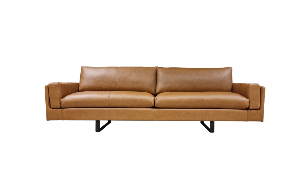 Fjords Endless 3-Seater Leather Upholstered Sofa With Two Color Options