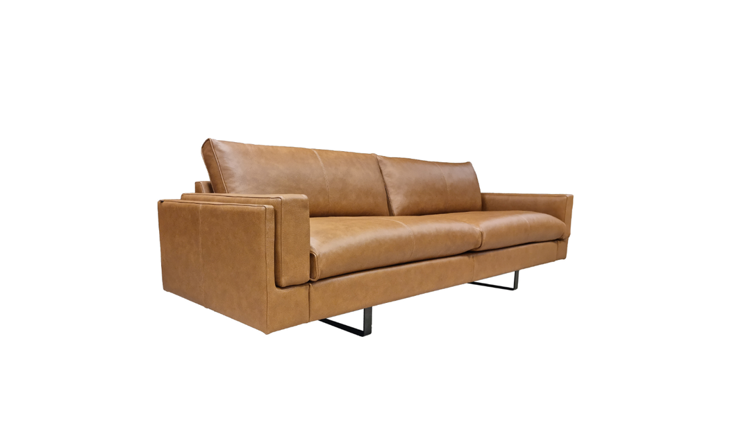 Fjords Endless 3-Seater Leather Upholstered Sofa With Two Color Options