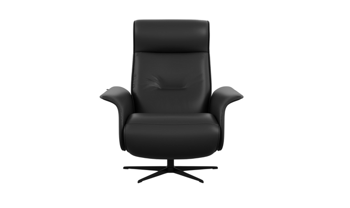 Fjords Finn Leather Swivel Glider Power Recliner Chair-Jennifer Furniture
