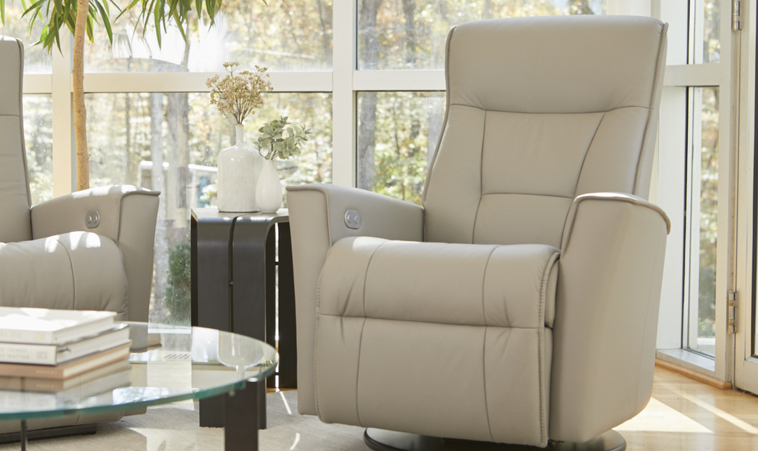 Fjords Harstad Rocker Power Recliner Chair with Swivel Base