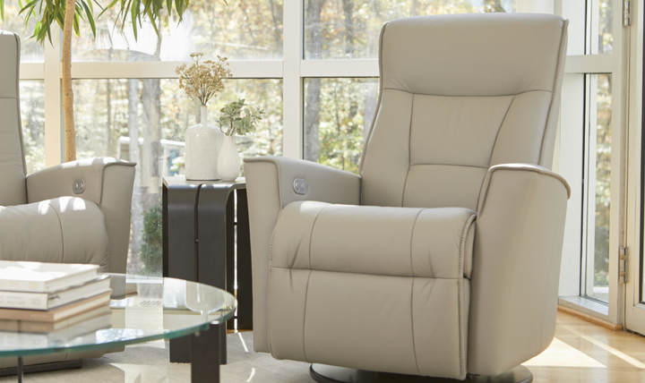 Fjords Harstad Rocker Power Recliner Chair with Swivel Base