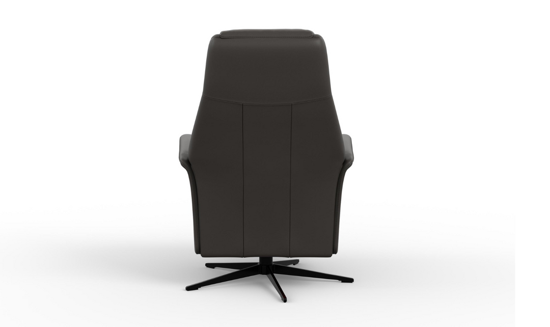 Fjords Jakob Leather Swivel Glider Power Recliner Chair-Jennifer Furniture