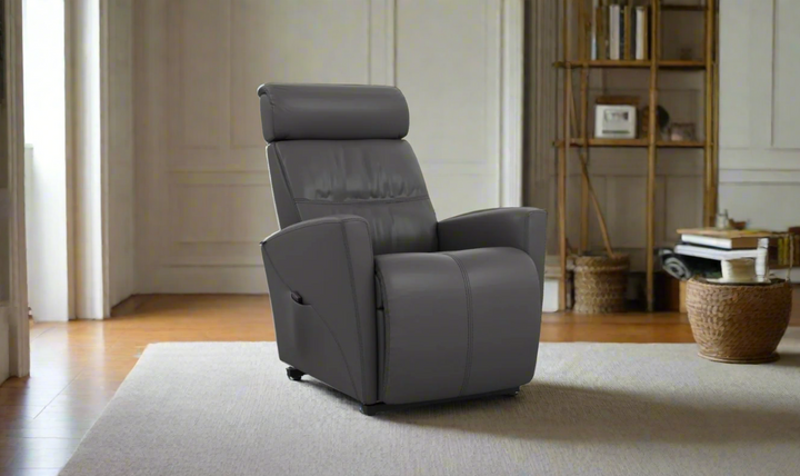 Fjords Memphis Leather Lift Power Glider Chair in Two Sizes-jennifer furniture