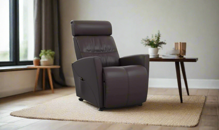 Fjords Memphis Leather Lift Power Glider Chair in Two Sizes-jennifer furniture