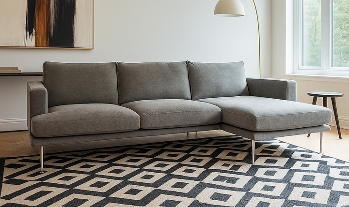 Fjords Nordic 3-Seater Fabric Upholstered Sofa With Chaise-jennifer furniture