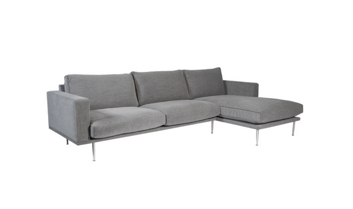 Fjords Nordic 3-Seater Fabric Upholstered Sofa With Chaise-jennifer furniture