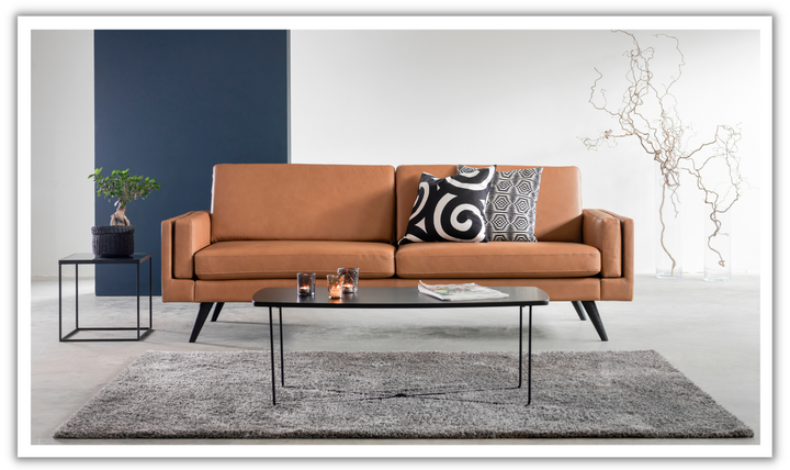 Fjords Nordic 3-Seater Leather Upholstered Sofa