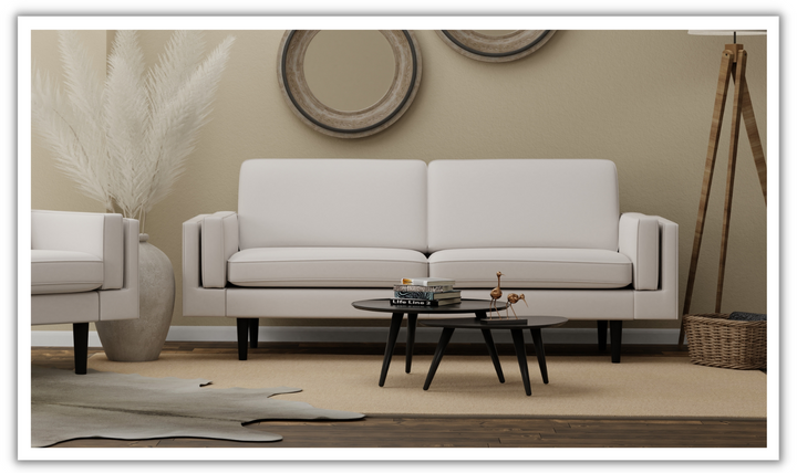 Fjords Nordic 3-Seater Leather Upholstered Sofa