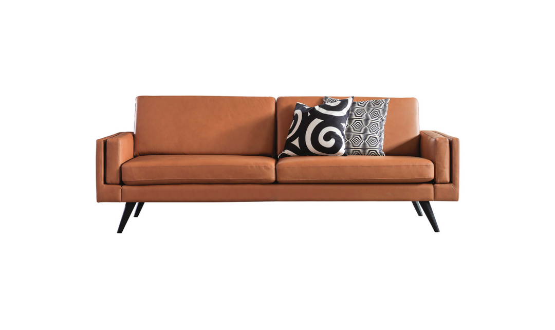 Fjords Nordic 3-Seater Leather Upholstered Sofa