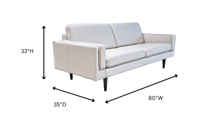 Fjords Nordic 3-Seater Leather Upholstered Sofa