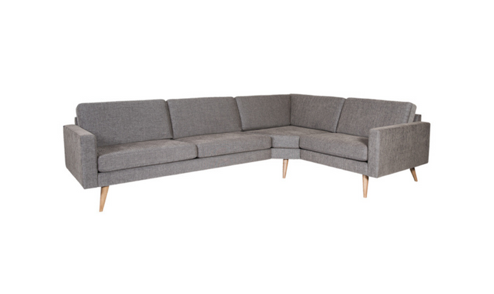 Fjords Nordic 4-Seater Fabric Upholstered Sectional Sofa