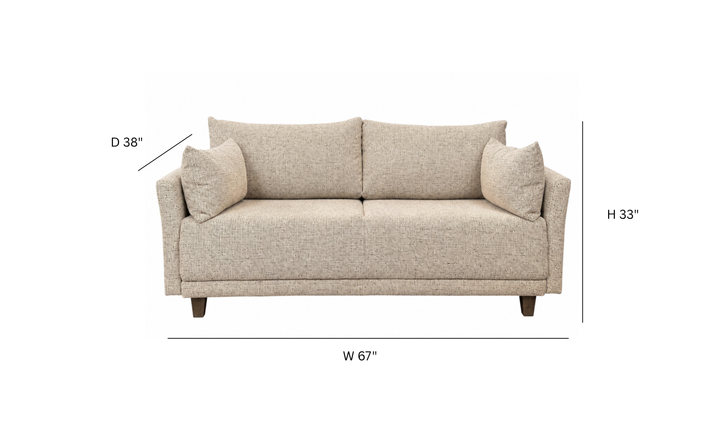 Fjords Nordic Hanna Fabric Queen Sleeper Sofa