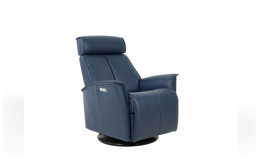 Fjords Venice Leather Power Swing Relaxer Recliner Chair(Small/Large)