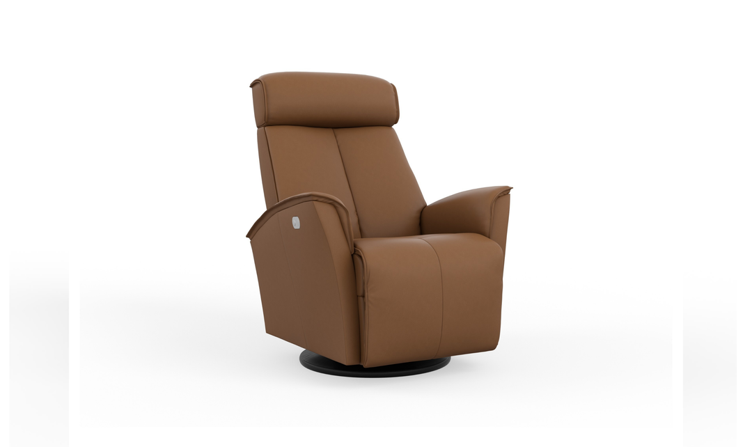 Fjords Venice Leather Power Swing Relaxer Recliner Chair(Small/Large)