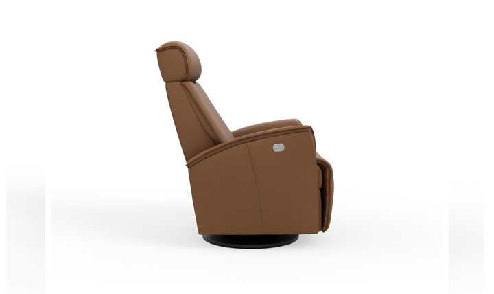Fjords Venice Leather Power Swing Relaxer Recliner Chair(Small/Large)