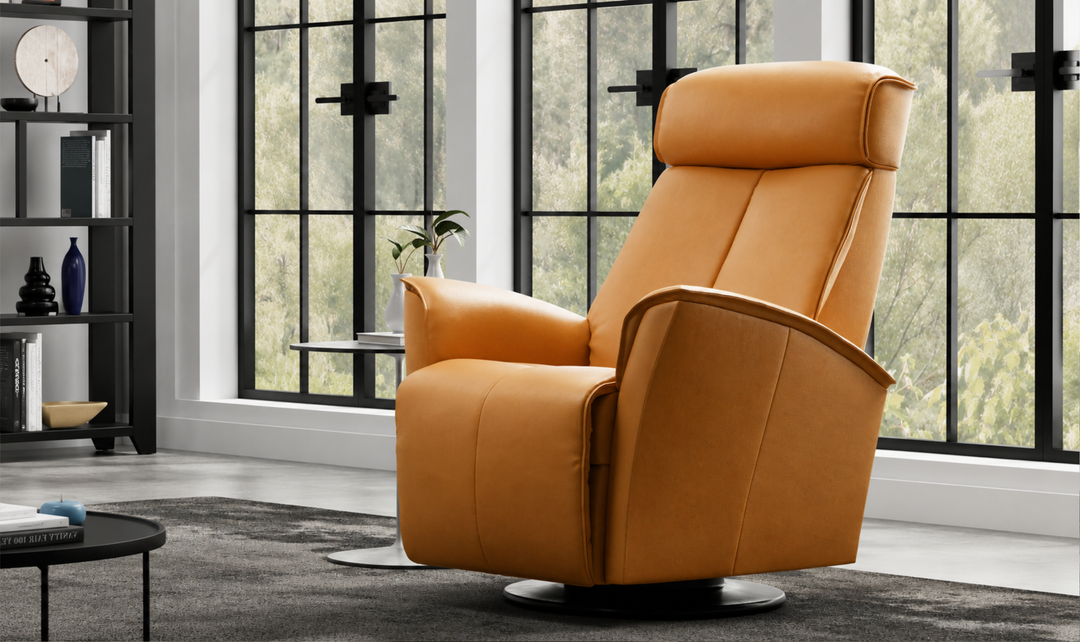 Fjords Venice Leather Power Swing Relaxer Recliner Chair(Small/Large)