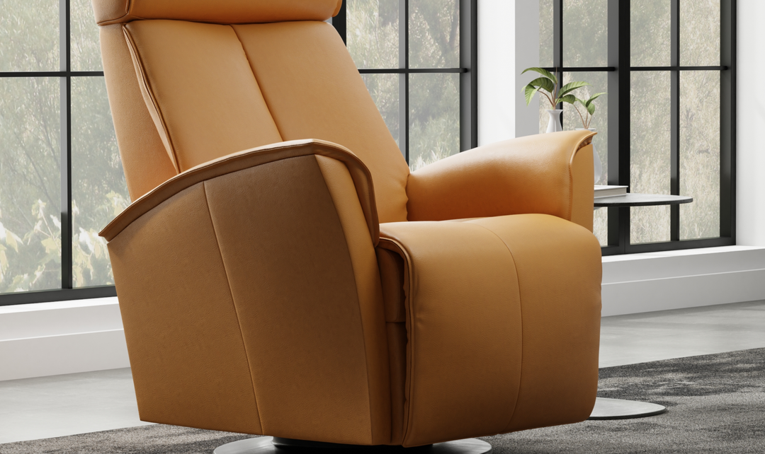 Fjords Venice Leather Power Swing Relaxer Recliner Chair(Small/Large)