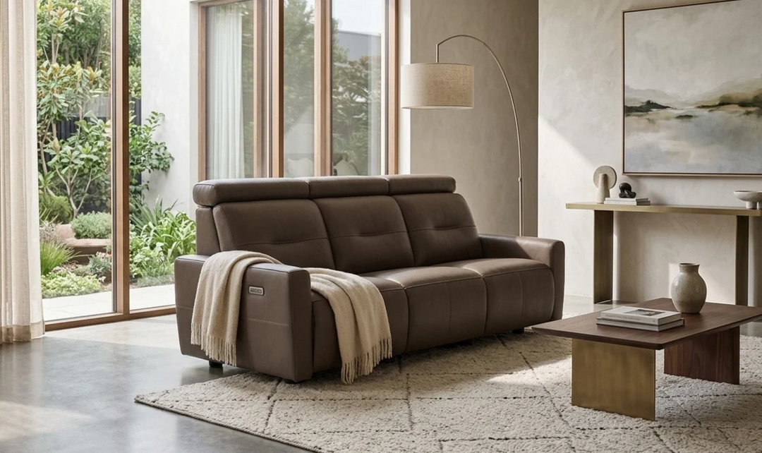 Fjords Verona Leather Power Reclining Sofa-Jennifer