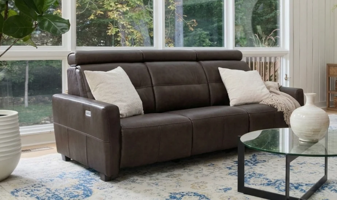 Fjords Verona Leather Power Reclining Sofa-Jennifer