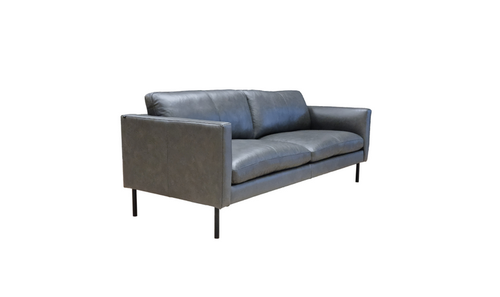 Fjords Villa Leather Upholstered 2-pieces Living Room Set (Sofa + Chair)-jennifer furniture