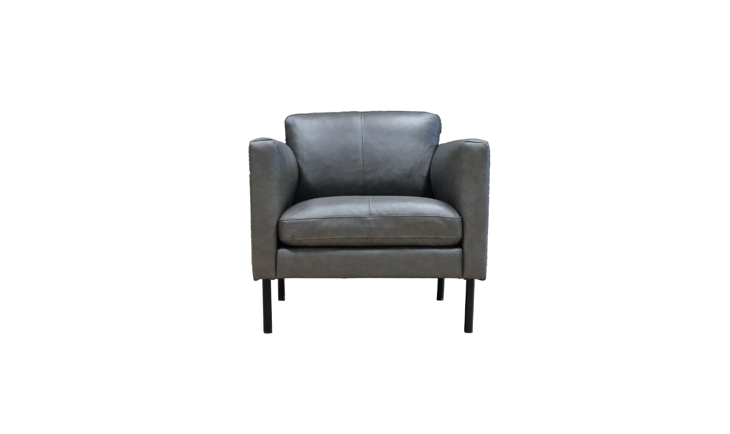 Fjords Villa Leather Upholstered 2-pieces Living Room Set (Sofa + Chair)-jennifer furniture