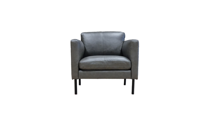 Fjords Villa Leather Upholstered 2-pieces Living Room Set (Sofa + Chair)-jennifer furniture
