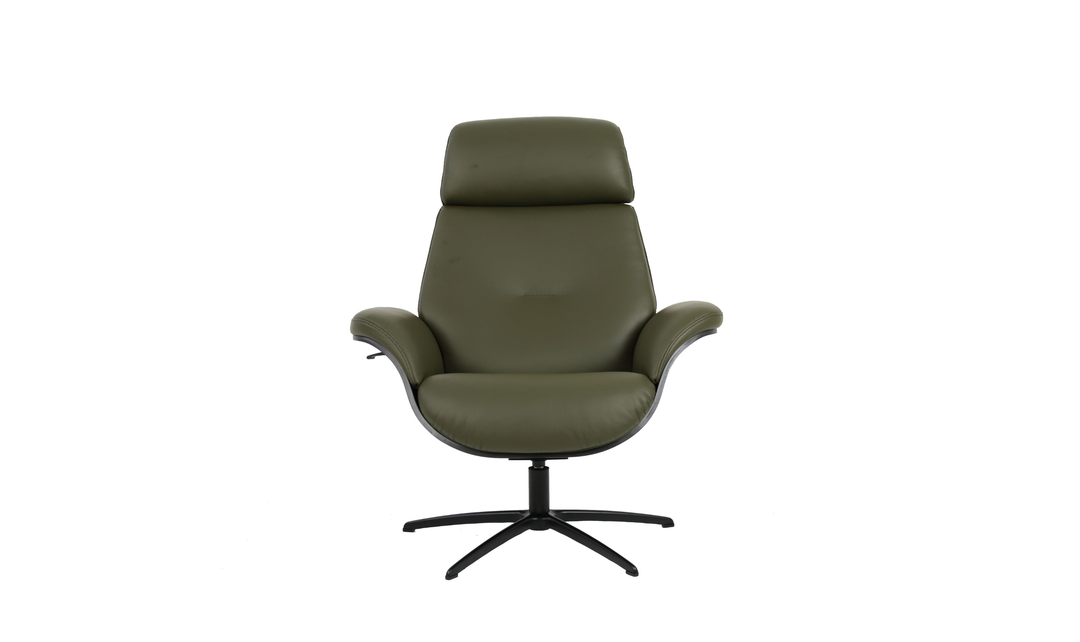 Fjords Falcon Swivel Manual Recliner Chair with Footstool