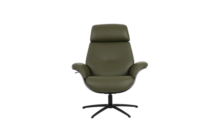 Fjords Falcon Swivel Manual Recliner Chair with Footstool