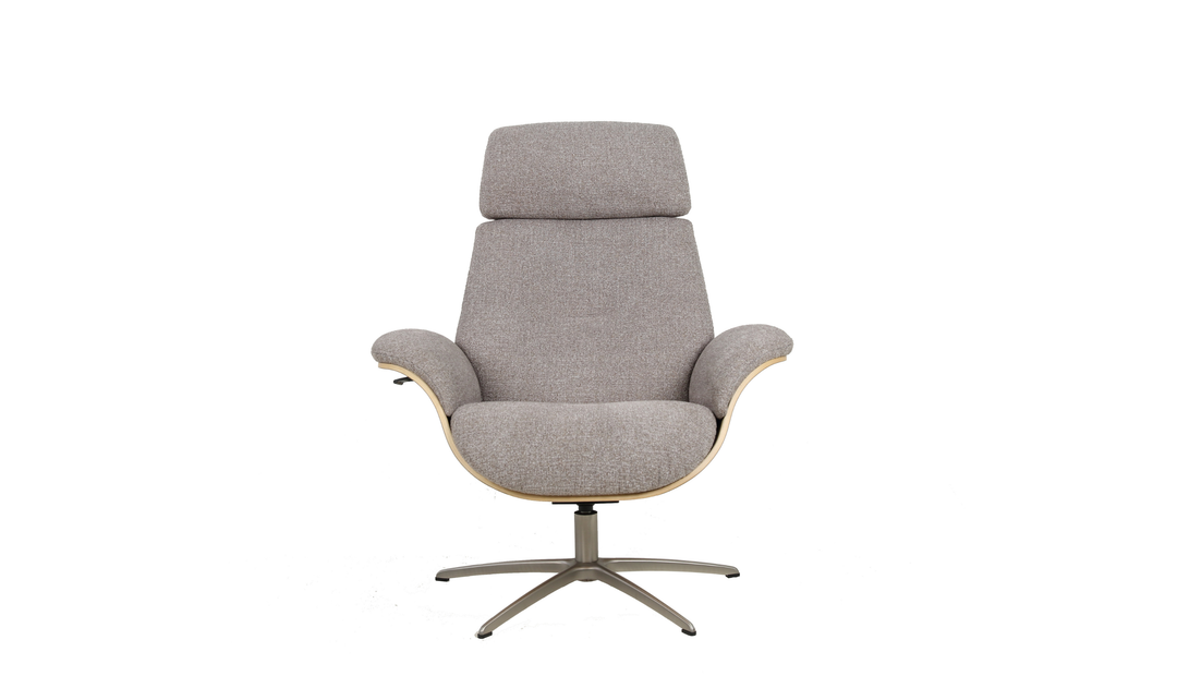 Fjords Falcon Swivel Manual Recliner Chair with Footstool