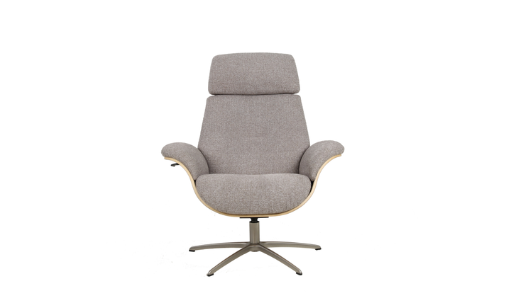 Fjords Falcon Swivel Manual Recliner Chair with Footstool