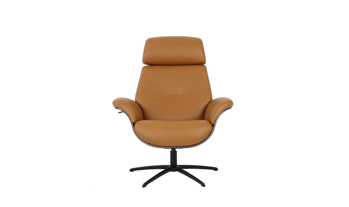 Fjords Falcon Swivel Manual Recliner Chair with Footstool