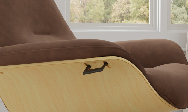 Fjords Falcon Swivel Manual Recliner Chair with Footstool