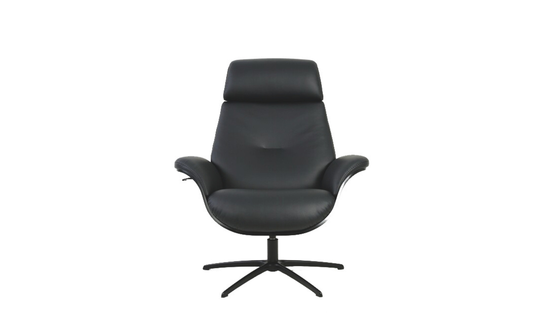 Fjords Falcon Swivel Manual Recliner Chair with Footstool
