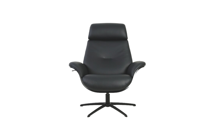 Fjords Falcon Swivel Manual Recliner Chair with Footstool