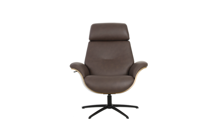 Fjords Falcon Swivel Manual Recliner Chair with Footstool