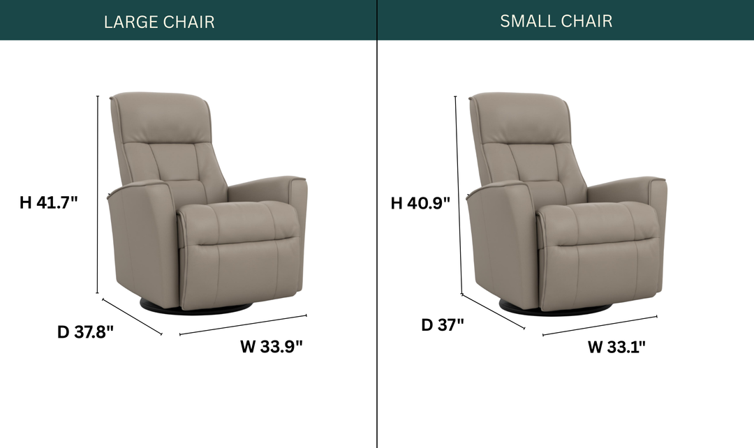 Fjords Harstad Rocker Power Recliner Chair with Swivel Base