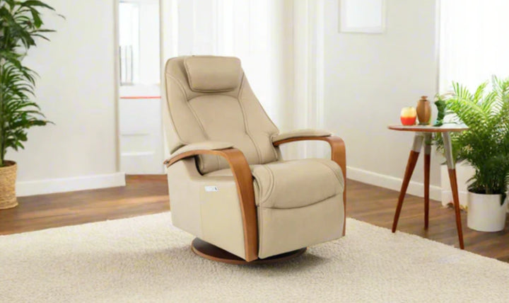 Fjords Helsinki Leather Upholstered Motorized Power Recliner Chair-Jennifer Furniture