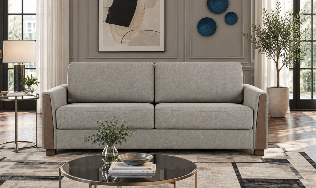 Fjords Nordic Rest Luna Queen Sleeper Sofa With Easy Fold Mechanism