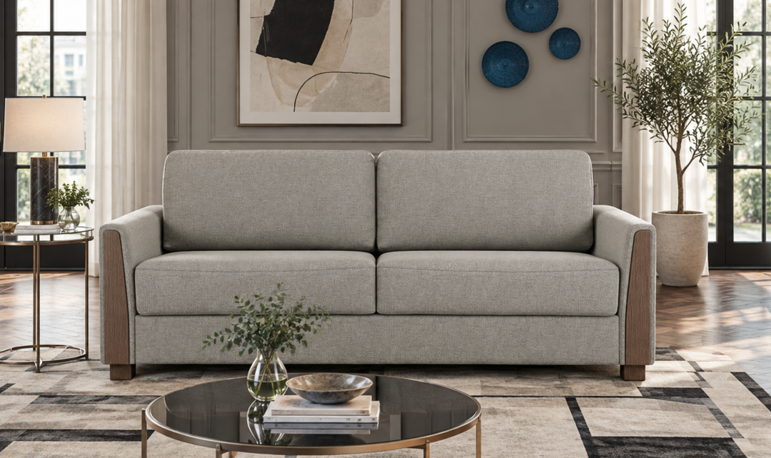 Fjords Nordic Rest Luna Queen Sleeper Sofa With Easy Fold Mechanism