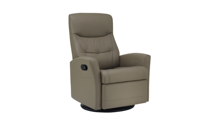 Fjords Oslo Manual Leather Swivel Recliner Chair