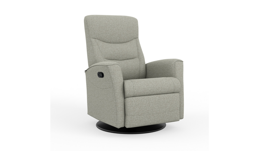 Fjords Oslo Manual Leather Swivel Recliner Chair